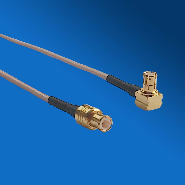 MMCX 90 to 180 Plug cable assemblies