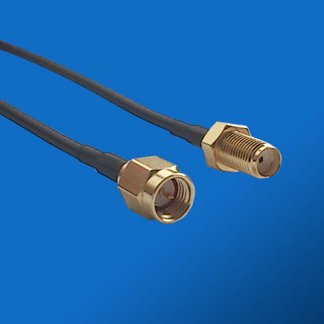 SMA Jack to SMA plug cable assemblies